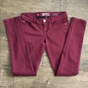 Celebrity Pink Maroon Jeans Low Rose Skinny